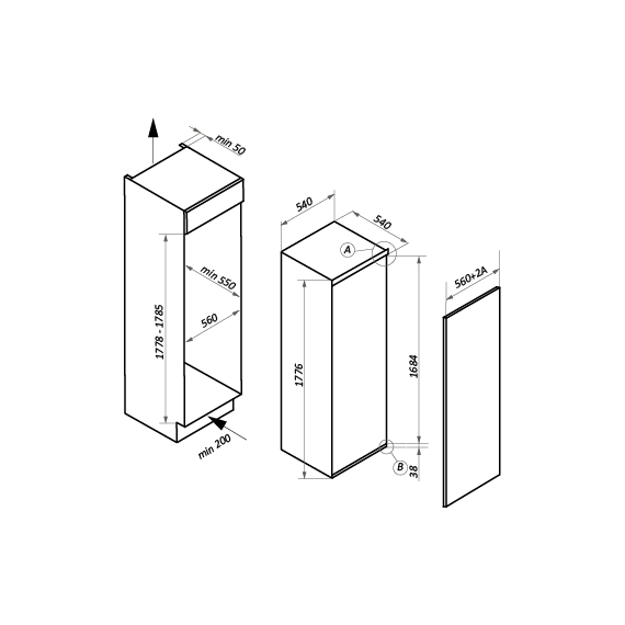 Встраиваемый однокамерный холодильник Maunfeld MBL177SW - 13 Встраиваемый однокамерный холодильник Maunfeld MBL177SW фото 13