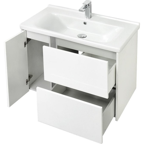 Тумба подвесная с раковиной Акватон Стоун 80 см 1A2282K1SX010, белый - 5 Тумба подвесная с раковиной Акватон Стоун 80 см 1A2282K1SX010, белый фото 5