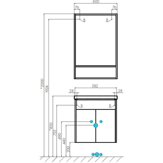 Зеркало-шкаф Акватон Флай 60 см 1A237602FA860, дуб крафт - 6 Зеркало-шкаф Акватон Флай 60 см 1A237602FA860, дуб крафт фото 6