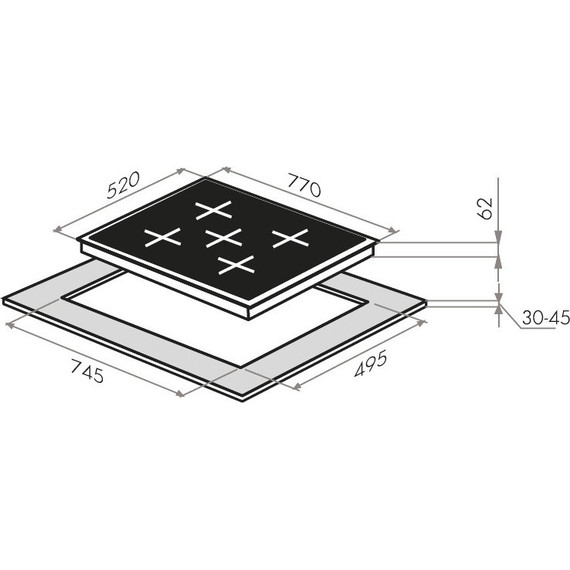 Индукционная варочная поверхность Maunfeld EVI.775-FL2-BK - 12 Индукционная варочная поверхность Maunfeld EVI.775-FL2-BK фото 12