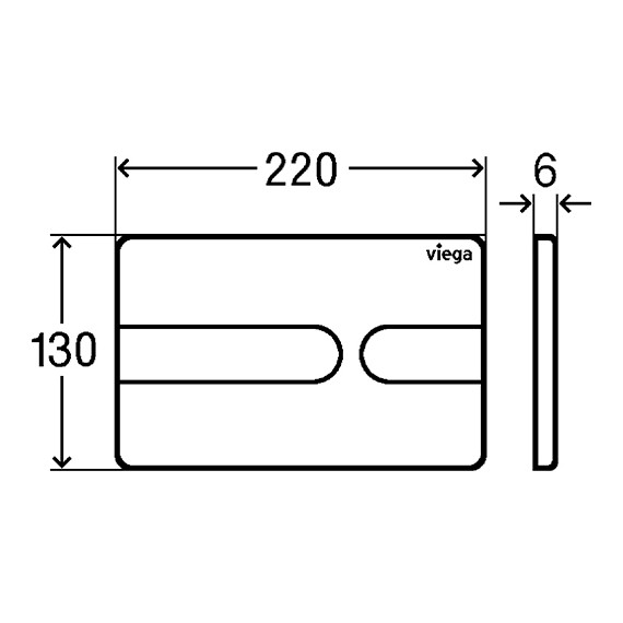 Инсталляция для подвесного унитаза Viega Prevista Dry 792862 (кнопка Visign for Style 23) фото 6