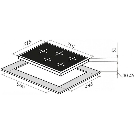 Газовая варочная поверхность Maunfeld EGHS.75.33CS/G - 2 Газовая варочная поверхность Maunfeld EGHS.75.33CS/G фото 2