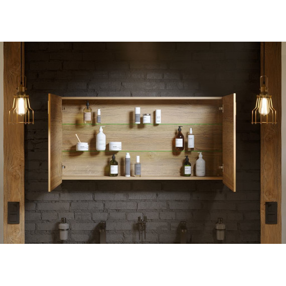 Зеркало-шкаф Aqwella 5 Stars Mobi 100 см MOB0410/MOB0717DB, дуб балтийский - 4 Зеркало-шкаф Aqwella 5 Stars Mobi 100 см MOB0410/MOB0717DB, дуб балтийский фото 4