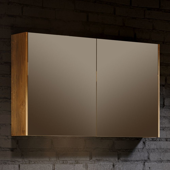 Зеркало-шкаф Aqwella 5 Stars Mobi 120 см MOB0412/MOB0717DB, дуб балтийский фото 5