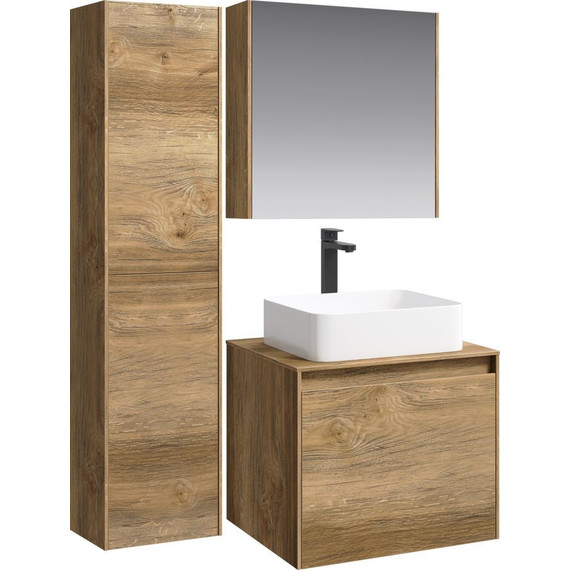 Зеркало-шкаф Aqwella 5 Stars Mobi 60 см MOB0406/MOB0717DB, дуб балтийский - 6 Зеркало-шкаф Aqwella 5 Stars Mobi 60 см MOB0406/MOB0717DB, дуб балтийский фото 6