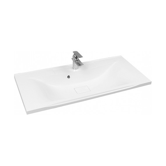 Тумба подвесная с раковиной Акватон Мадрид 100М см 1A1280K4MA010, белый фото 7