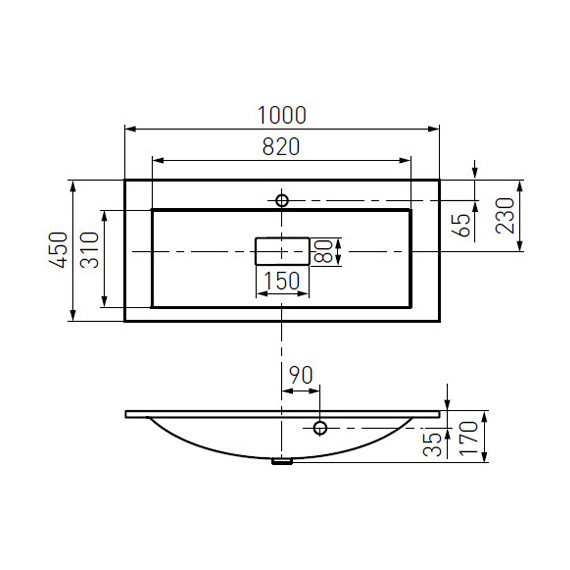 Тумба подвесная с раковиной Акватон Мадрид 100М см 1A126901MA010, белый - 9 Тумба подвесная с раковиной Акватон Мадрид 100М см 1A126901MA010, белый фото 9