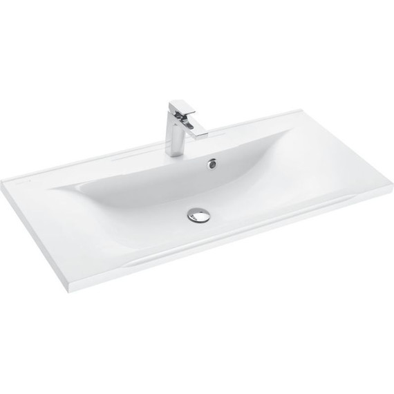 Тумба подвесная с раковиной Акватон Диор 100 см 1A167701DR010, белый фото 7