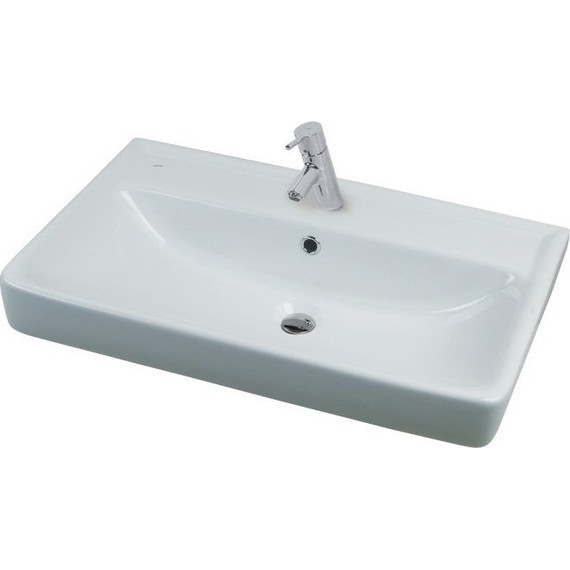 Тумба подвесная с раковиной Акватон Америна 70 см 1A1376K1AM010, белый фото 4