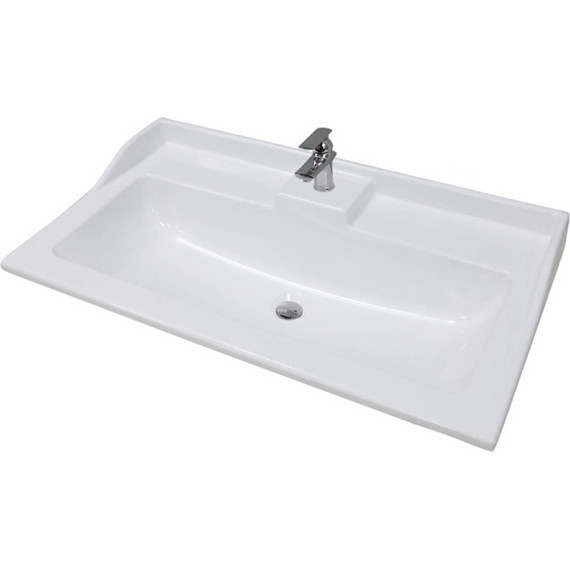 Тумба напольная с раковиной Акватон Леон 80Н см 1A1878K0LBPS0, дуб белый фото 7