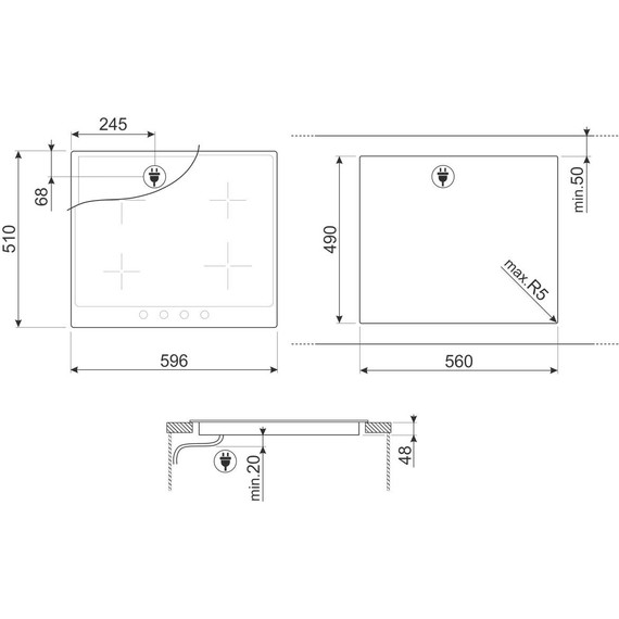 Электрическая варочная поверхность Smeg Coloniale P864AO - 2 Электрическая варочная поверхность Smeg Coloniale P864AO фото 2