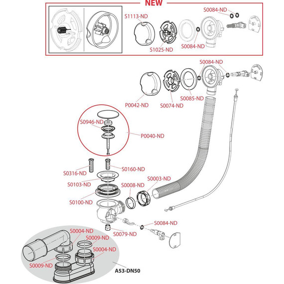 Сифон для ванны AlcaPlast A51BM-80, пластик, белый фото 3