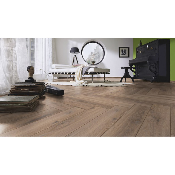 Ламинат Kronotex Herringbone 133x665 мм D 3766, дуб мец - 4 Ламинат Kronotex Herringbone 133x665 мм D 3766, дуб мец фото 4