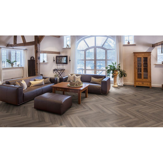 Ламинат Kronotex Herringbone 133x665 мм D 3860, дуб феррара фото 2