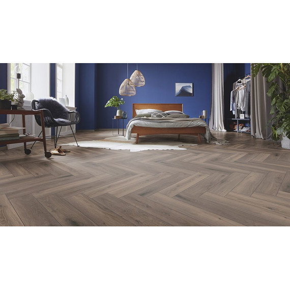 Ламинат Kronotex Herringbone 133x665 мм D 3860, дуб феррара фото 3