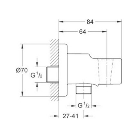 Набор для гигиенического душа Grohe BauClassic 124434 - 2 Набор для гигиенического душа Grohe BauClassic 124434 фото 2