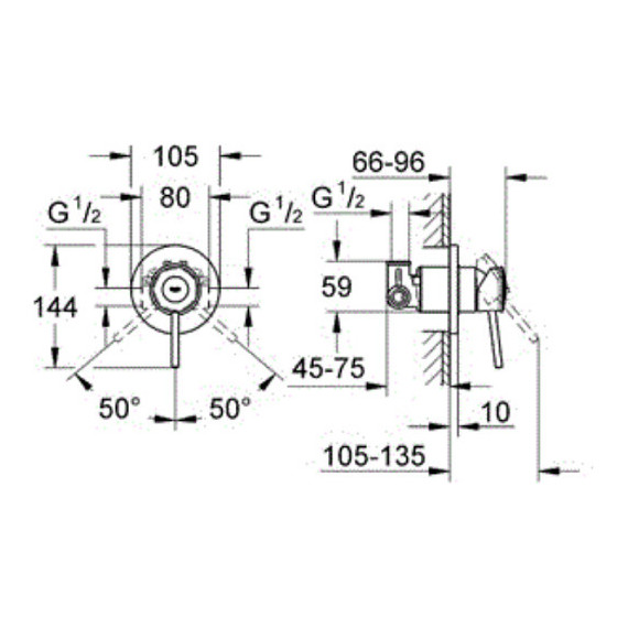 Набор для гигиенического душа Grohe BauClassic 124434 - 5 Набор для гигиенического душа Grohe BauClassic 124434 фото 5
