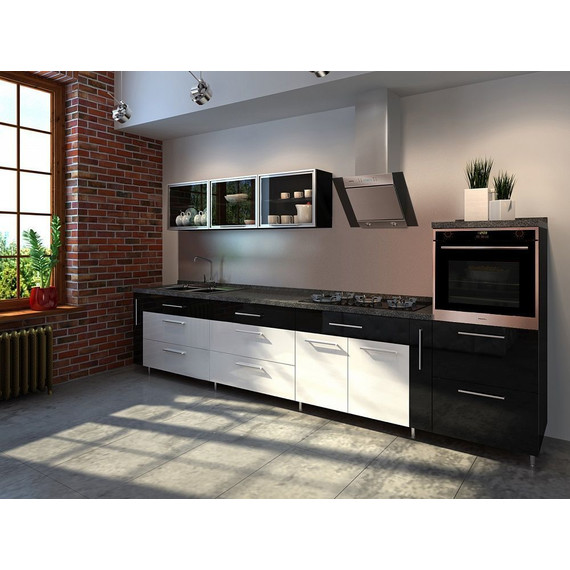 Вытяжка Maunfeld Gloria 60, нержавеющая сталь (чёрное стекло) фото 2