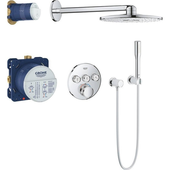 Душевая система для душа с термостатом Grohe Grohtherm SmartControl Perfect 34705000 фото 
