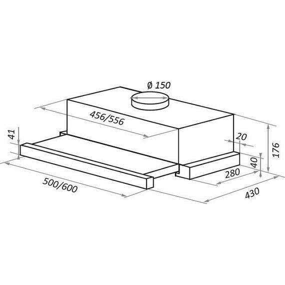 Вытяжка Maunfeld VS Fast 50, нержавеющая сталь - 14 Вытяжка Maunfeld VS Fast 50, нержавеющая сталь фото 14