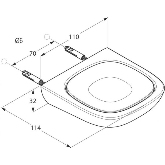 Мыльница Kludi Ambienta 5398505, цвет хром/белый - 4 Мыльница Kludi Ambienta 5398505, цвет хром/белый фото 4