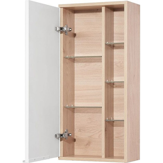 Шкаф подвесной Акватон Бостон 40 см 1A239903BN010, белый/дуб эврика фото 2