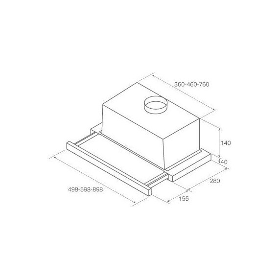 Вытяжка Jet Air Aurora LX/GRX/F/60 фото 3