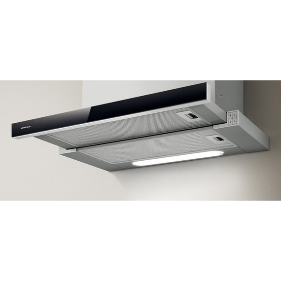 Вытяжка Jet Air Betta 60/GR/BK GL (чёрное стекло) - 2 Вытяжка Jet Air Betta 60/GR/BK GL (чёрное стекло) фото 2