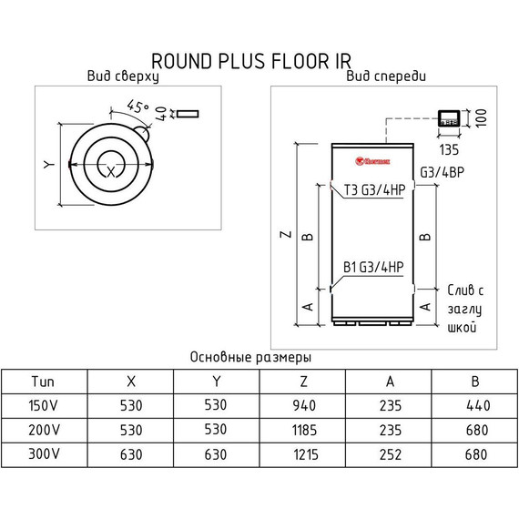 Водонагреватель электрический Thermex IR 150 V - 3 Водонагреватель электрический Thermex IR 150 V фото 3