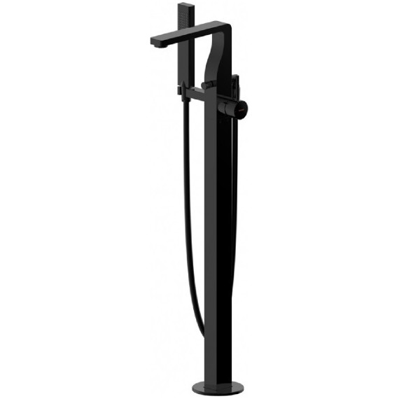 Смеситель для ванны Bravat Arc F66061K-B3-ENG, черный, Цвет производителя: чёрный фото 