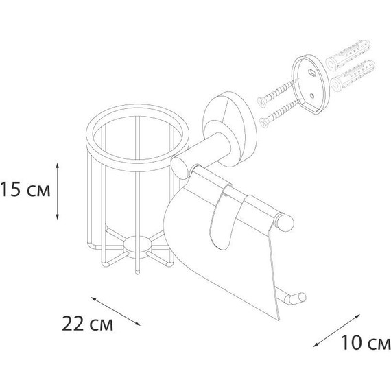 Держатель для туалетной бумаги Fixsen Europa FX-21809+10 фото 3