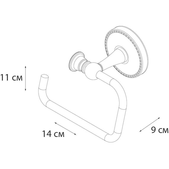 Держатель для туалетной бумаги Fixsen Adele FX-55010B фото 3