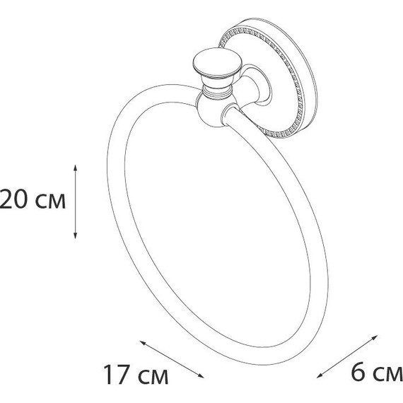 Кольцо для полотенец Fixsen Adele FX-55011 - 3 Кольцо для полотенец Fixsen Adele FX-55011 фото 3