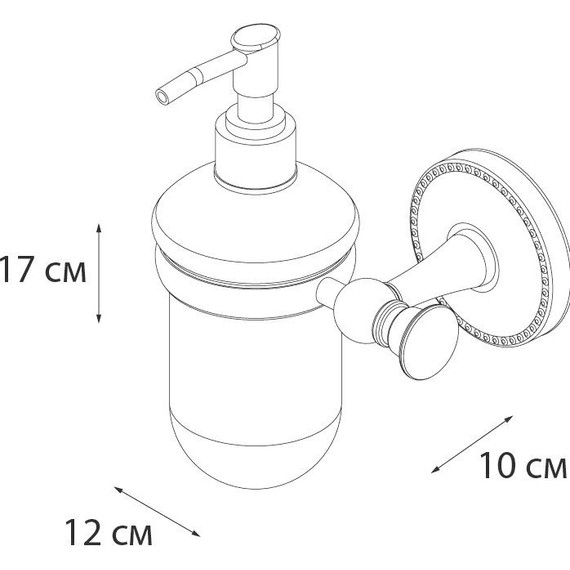 Дозатор для жидкого мыла Fixsen Adele FX-55012 фото 3