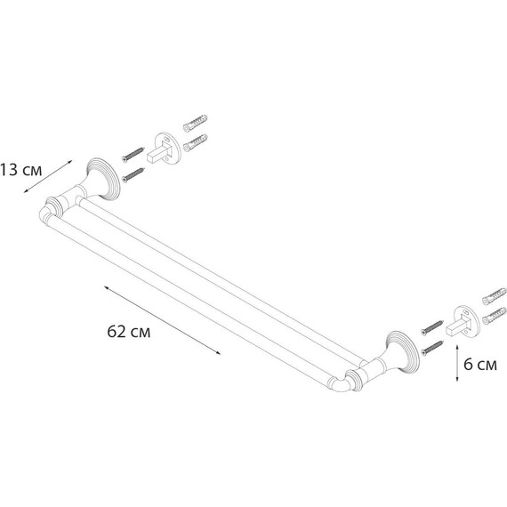 Полотенцедержатель Fixsen Best FX-71602 фото 3