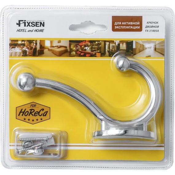 Двойной крючок Fixsen Hotel FX-31005A - 3 Двойной крючок Fixsen Hotel FX-31005A фото 3