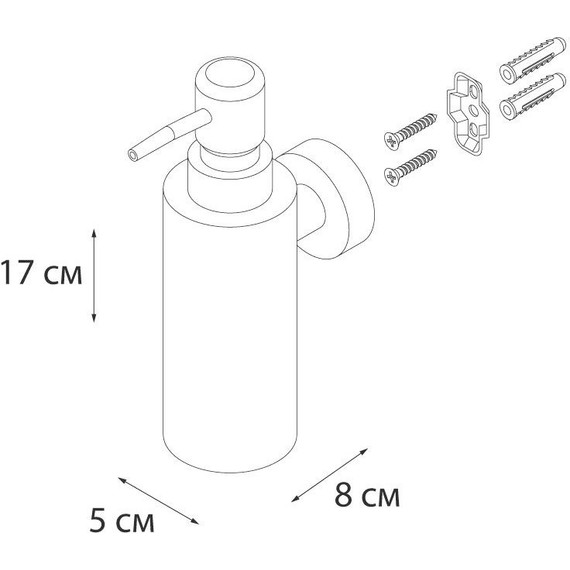 Дозатор для жидкого мыла Fixsen Hotel FX-31012B фото 4