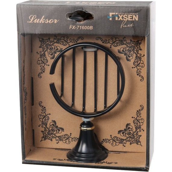 Мыльница Fixsen Luksor FX-71609B, цвет черный фото 2