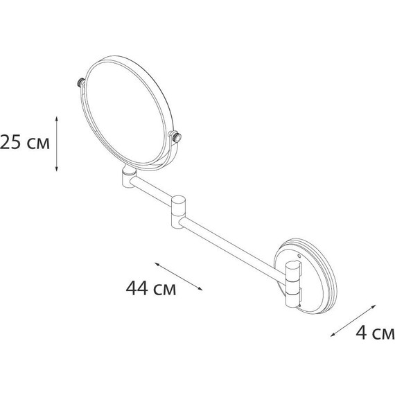 Зеркало косметическое настенное Fixsen Hotel FX-31021 - 4 Зеркало косметическое настенное Fixsen Hotel FX-31021 фото 4