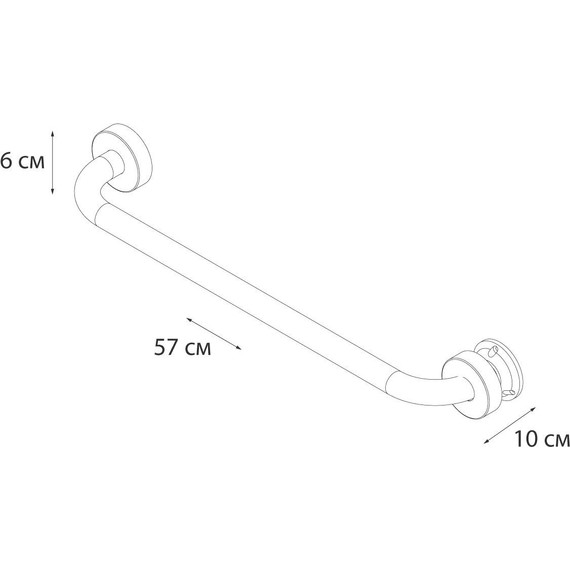 Поручень для ванны Fixsen Hotel FX-31017C 50 см фото 4
