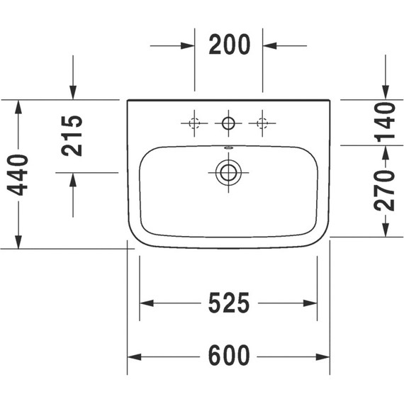 Раковина Duravit Durastyle 60 см 2319600000 фото 6