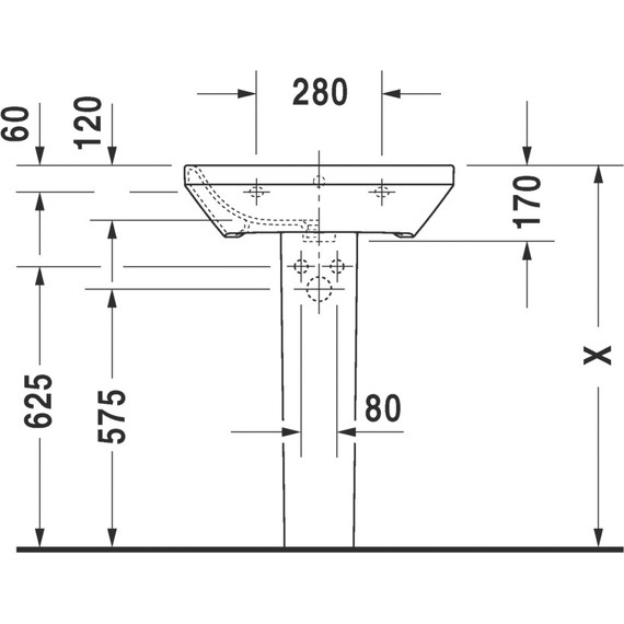 Раковина Duravit Durastyle 60 см 2319600000 фото 7