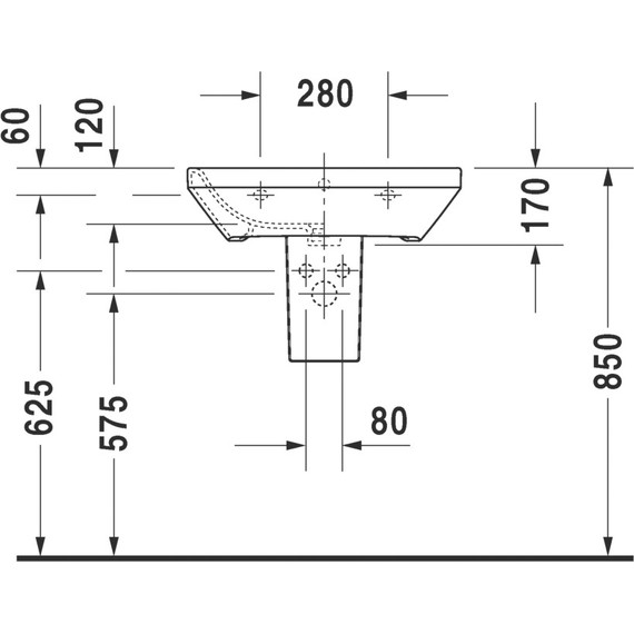 Раковина Duravit Durastyle 60 см 2319600000 фото 8