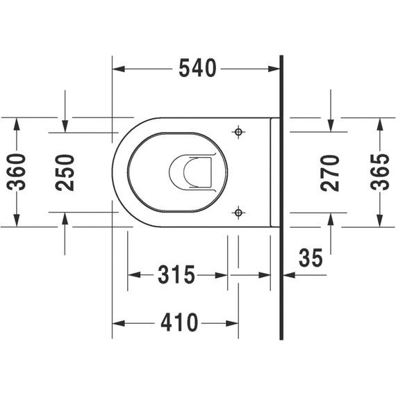 Унитаз подвесной Duravit Starck 3 2225090000 фото 4