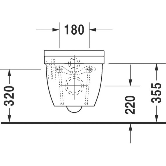 Унитаз подвесной Duravit Starck 3 2225090000 фото 6
