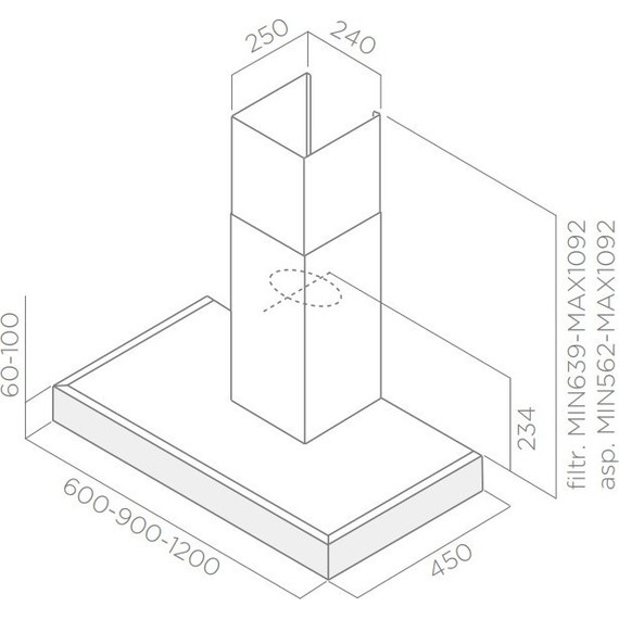 Вытяжка Elica Spot NG H6 IX/A/60 фото 2