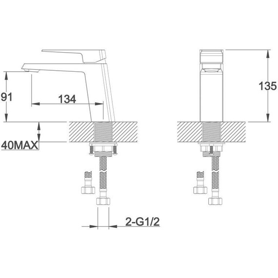 Смеситель для раковины BelBagno Arlie ARL-LVM-CRM - 2 Смеситель для раковины BelBagno Arlie ARL-LVM-CRM фото 2