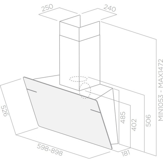 Вытяжка Elica L'essenza WH/A/60 (белое стекло) фото 2