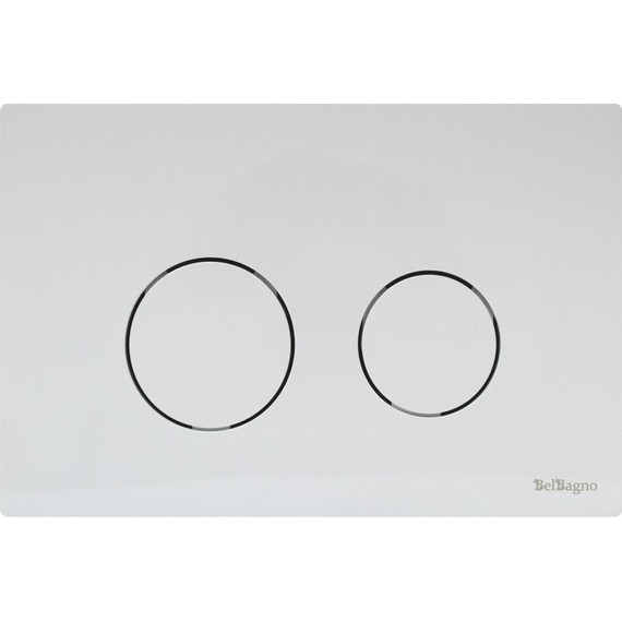 Кнопка смыва BelBagno TWIN BB-P57130, белый фото 