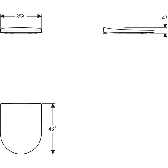 Сиденье с крышкой для унитаза Geberit (Keramag) Acanto Slim дюропласт 500.604.01.2 - 2 Сиденье с крышкой для унитаза Geberit (Keramag) Acanto Slim дюропласт 500.604.01.2 фото 2